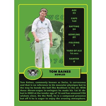 Sponsor Tom Baines