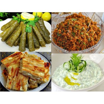 A Traditional Turkish Vegetarian Meal for 4