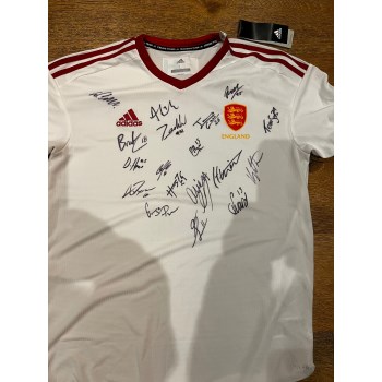 Signed England Men’s 2021 European Cup squad playing shirt.
