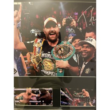 Signed Picture Montage of Tyson Fury, the Gypsy King
