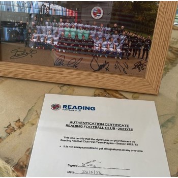 Signed Reading FC Team Photo