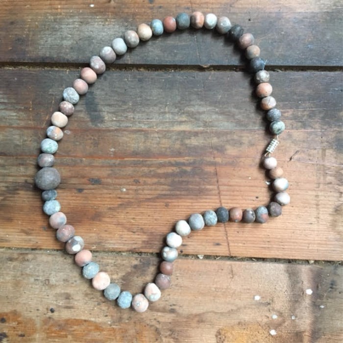A beautiful clay bead necklace